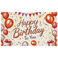thumbnail image 1 of Glittery Happy Birthday To You Banner with Balloon Star Elements Backdrop for Birthday Party Photography Props Decorations Party Supplies, 1 of 7