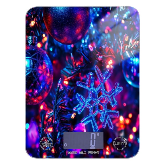 Glittery Ornaments Food Scale Digital Kitchen Scale Waterproof Grams Ounces lbs for For Baking and Cooking