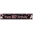 thumbnail image 1 of Glittery Pink Balloon Star Decorated Happy 80th Birthday Banner Party Decoration Photography Prop Birthday Backdrop Party Supplies, 1 of 7