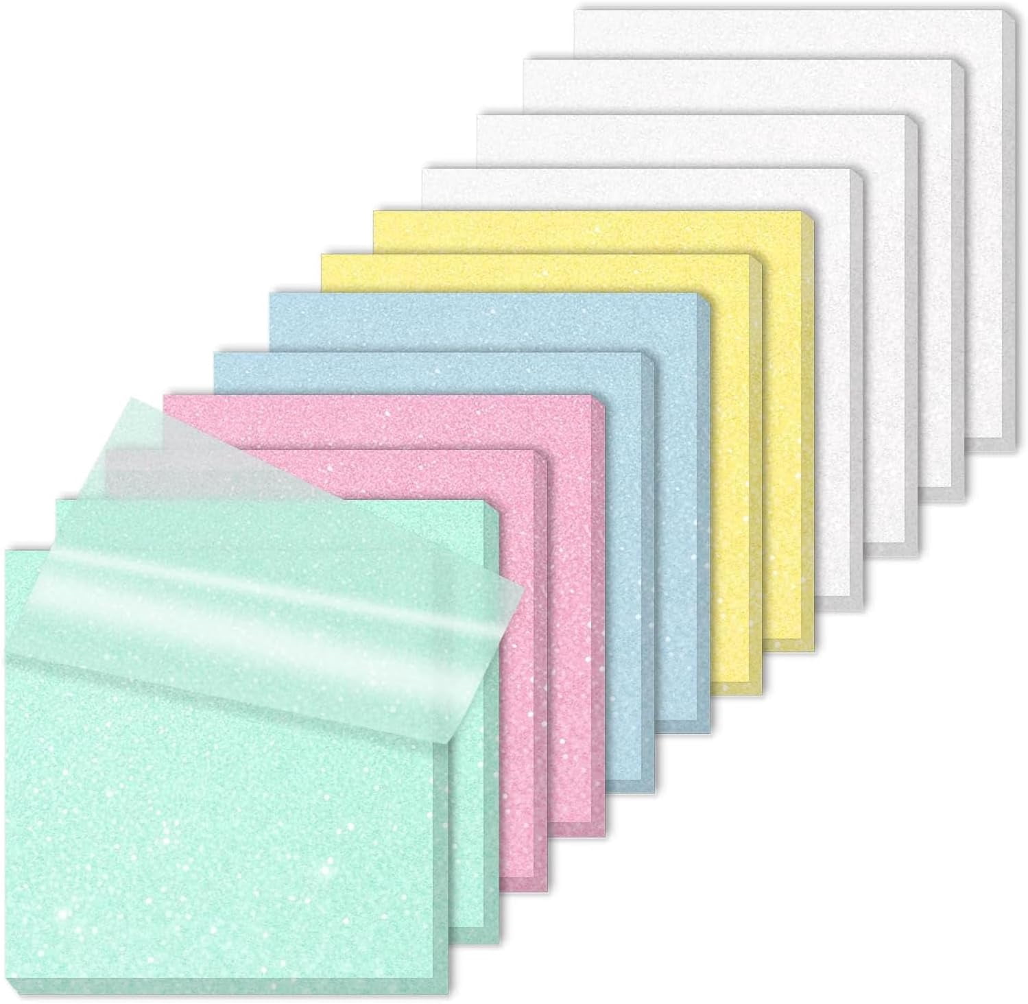 Post Int Note Glittery Sticky Notes, Transparent Glitter Sticky Notes, Sparkly Post ...