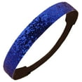thumbnail image 1 of Glittery Team Sports Headbands Glitter Stretch Dance Softball Volleyball Sparkle Blue, 1 of 1