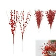 thumbnail image 1 of Glittery Tree Picks,Artificial Glitter Berry Picks,QZS Red Christmas Decorative Sticks,2 Styles DIY Xmas Ornaments for Wreath,Home Decor, 1 of 3