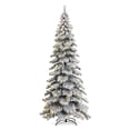 thumbnail image 1 of Glitz Design Glitzhome 9ft Pre-Lit Flocked Layered Spruce Artificial Christmas Tree with 500 Warm, 1 of 9