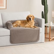 Glitz Reversible Pet Furniture Cover with Bolster Taupe Color