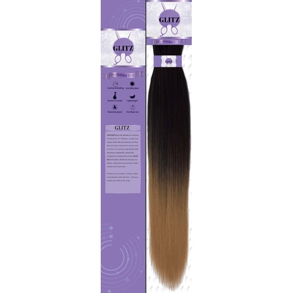 Glitz Strands Pre-Stretched Braiding Hair #1b/27