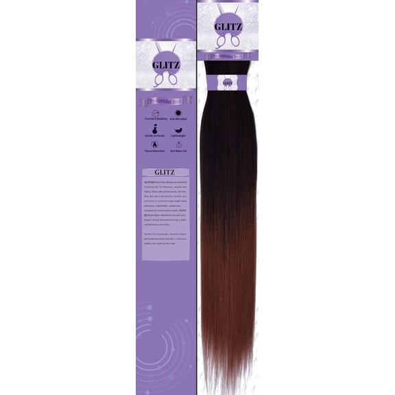 Glitz Strands Pre-Stretched Braiding Hair #1b/30