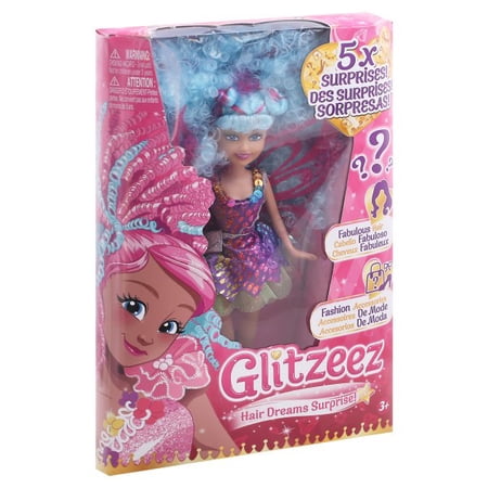 Glitzeez Hair Dreams - 10.5" Doll with 5 Surprises and Interchangable Outfit by Zuru