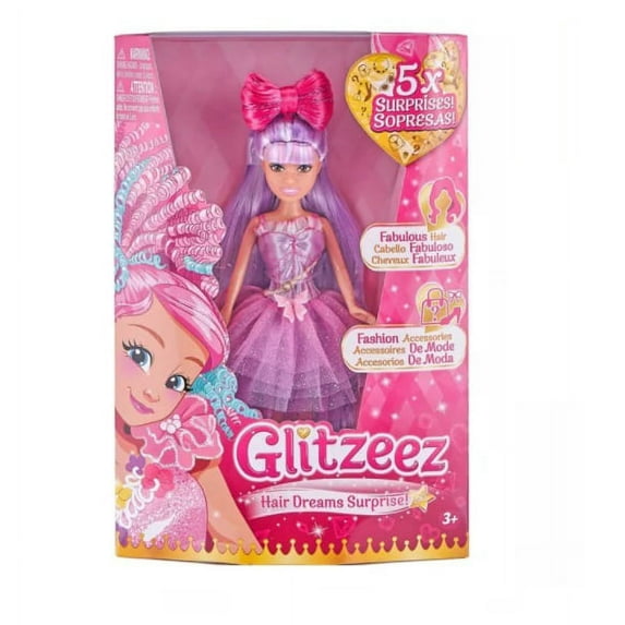 Glitzeez Hair Dreams Surprise Doll - Purple Hair