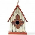 thumbnail image 1 of Glitzhome 8.94 in. Distressed Wooden Birdhouse Wall Hanging, 1 of 6