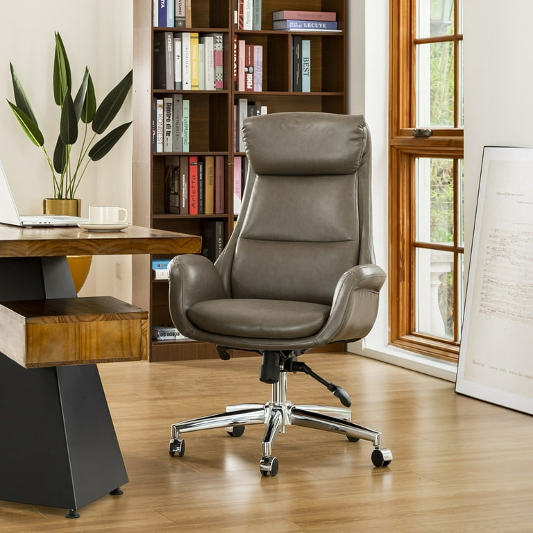 Mid Back Home Office Chair with Soft Armrest and Lumbar Support