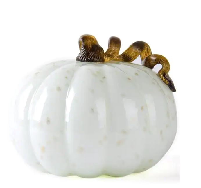 Glitzhome Glass Pumpkin