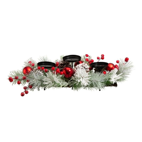 Glitzhome Pinecone Tabletop Candelabrum