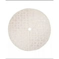 thumbnail image 1 of Glitzhome Plush with Snowflake Christmas Tree Skirt, 1 of 2