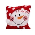 thumbnail image 1 of Glitzhome Snowman Christmas Throw Pillow, 1 of 1