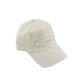 thumbnail image 1 of Glitzy Game Sequin Trim Baseball Cap  - Ivory, 1 of 3