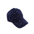 thumbnail image 1 of Glitzy Game Sequin Trim Baseball Cap  - Navy, 1 of 3
