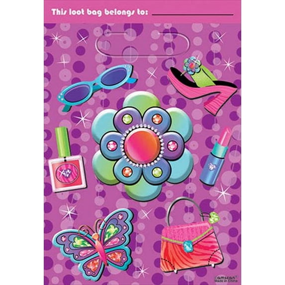Glitzy Girl Favor Bags (8ct)