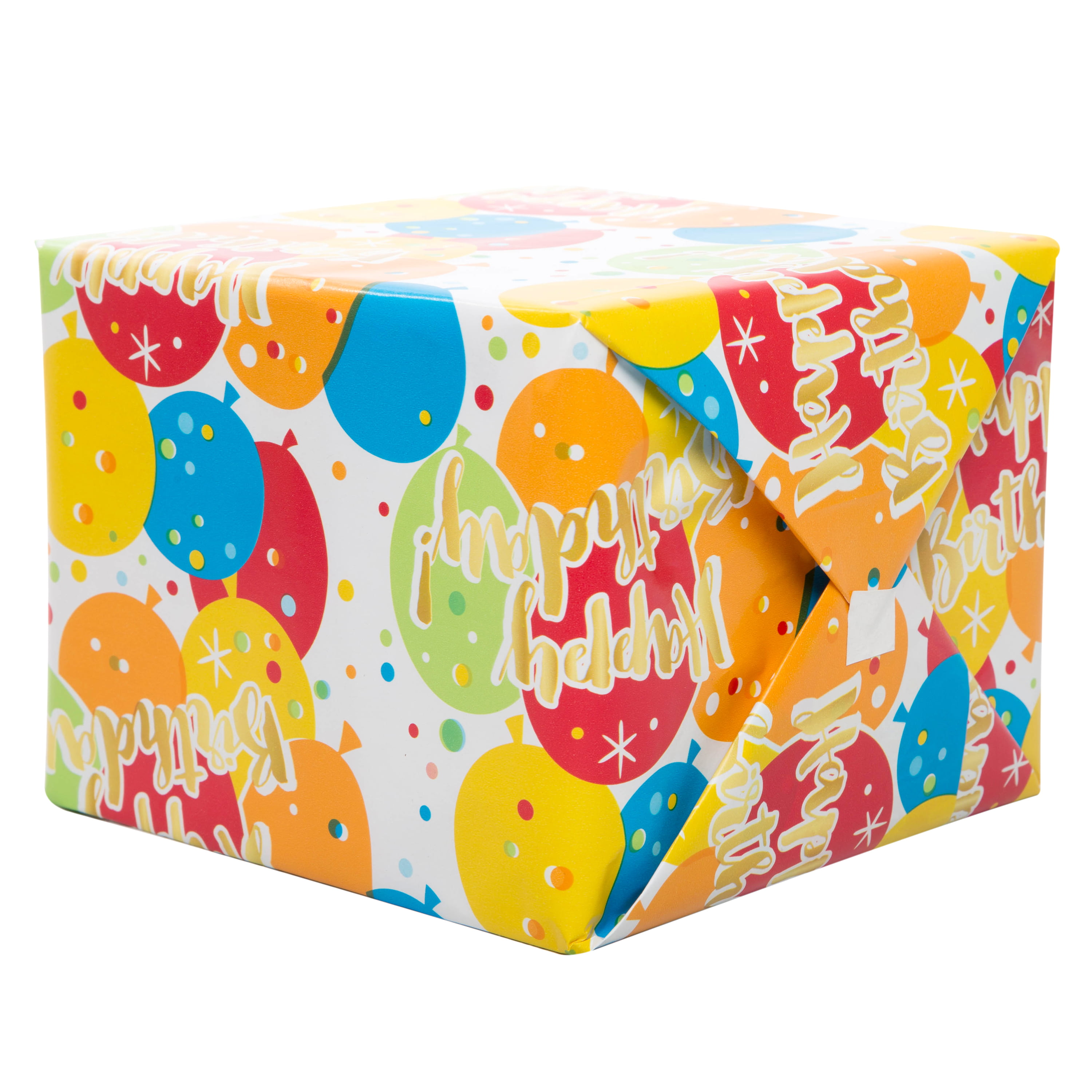 Happy Birthday Wrapping Paper - Yellow - Mrs. Ashbury's World