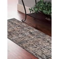 thumbnail image 1 of Glitzy Rugs  2 ft. 6 in. x 9 ft. 10 in. Machine Woven Crossweave Polyester Oriental Runner Rug, Brown, 1 of 1
