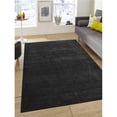 thumbnail image 1 of Glitzy Rugs  3 x 5 ft. Hand Knotted Gabbeh Silk Solid Rectangle Area Rug, Light Charcoal, 1 of 1