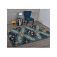 thumbnail image 1 of Glitzy Rugs UBSK00920T0213A9 5 x 8 ft. Hand Tufted Floral Wool Area Rug, Black & Green, 1 of 1