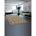 thumbnail image 1 of Glitzy Rugs  9 x 12 ft. Hand Tufted Wool Area Rug - Cream Brown - Geometric, 1 of 1