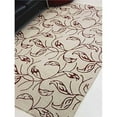 thumbnail image 1 of Glitzy Rugs UBSK00726T0926A17 Hand Tufted Wool 9 x 12 ft. Rectangle Area Rug, Floral - Cream & Red, 1 of 1
