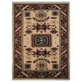 thumbnail image 1 of Glitzy Rugs UBSAF0102K0946A17 9 x 12 ft. Hand Knotted Afghan Wool & Silk Area Rug - Cream Burgundy, Kazak, 1 of 1