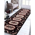 thumbnail image 1 of Glitzy Rugs UBSAF0109K0209G25 2 ft. 6 in. x 10 ft. Hand Knotted Afghan Wool & Silk Kazak Runner Rug, Black & Cream, 1 of 1