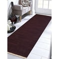 thumbnail image 1 of Glitzy Rugs UBSD00111H0043G25 2 ft. 6 in. x 10 ft. Hand Woven Flat Weave Kilim Wool Runner Rug, Plum, 1 of 1