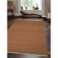 thumbnail image 1 of Glitzy Rugs UBSD00111H00X04A1 3 x 5 ft. Hand Woven Flat Weave Kilim Wool Solid Rectangle Area Rug, Light Brown, 1 of 1
