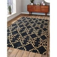 thumbnail image 1 of Glitzy Rugs UBSJ00015S0601A15 8 x 10 ft. Hand Knotted Sumak Jute Eco-Friendly Contemporary Rectangle Area Rug, Charcoal & Beige, 1 of 1