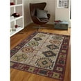 thumbnail image 1 of Glitzy Rugs UBSJ00017S0126A9 5 x 8 ft. Hand Knotted Sumak Jute Eco-Friendly Oriental Rectangle Area Rug, Beige & Red, 1 of 1