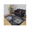 thumbnail image 1 of Glitzy Rugs UBSK00664T0002A18 10 x 13 ft. Hand Tufted Wool Floral Rectangle Area Rug, Black, 1 of 1