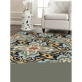 thumbnail image 1 of Glitzy Rugs UBSK00722T0003A15 8 x 10 ft. Hand Tufted Wool Area Rug, Blue - Floral, 1 of 1