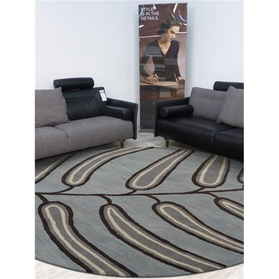 Glitzy Rugs UBSK00908T0113A9 5 x 8 ft. Hand Tufted Wool Floral Rectangle Area Rug, Beige & Green