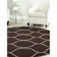 thumbnail image 1 of Glitzy Rugs UBSK01004T0401B8 8 x 8 ft. Hand Tufted Wool Geometric Round Area Rug, Brown & Beige, 1 of 1
