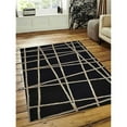 thumbnail image 1 of Glitzy Rugs UBSK02001T0002A17 Hand Tufted Wool 9 x 12 ft. Rectangle Area Rug, Geometric - Black, 1 of 1