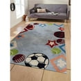 thumbnail image 1 of Glitzy Rugs UBSK03010T00X03A1 3 x 5 ft. Kids Hand Tufted Wool Area Rug, Light Blue, 1 of 1