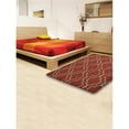 thumbnail image 1 of Glitzy Rugs UBSK09014T2601A16 8 x 11 ft. Hand Tufted Wool Geometric Rectangle Area Rug, Red & Beige, 1 of 1