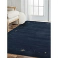 thumbnail image 1 of Glitzy Rugs UBSL00516L0003A15 8 x 10 ft. Contemporary Hand Knotted Gabbeh Wool Rectangular Area Rug, Blue, 1 of 1