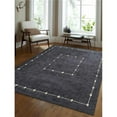thumbnail image 1 of Glitzy Rugs UBSL00532L0006A15 8 x 10 ft. Contemporary Hand Knotted Gabbeh Wool Rectangular Area Rug, Charcoal, 1 of 1
