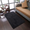 thumbnail image 1 of Glitzy Rugs UBSLSM111L0006A9 5 x 8 ft. Hand Knotted Gabbeh Silk Mix Solid Rectangle Area Rug, Charcoal, 1 of 1