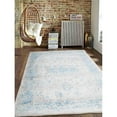 thumbnail image 1 of Glitzy Rugs UBSM00072C1403A97 3 ft. 11 in. x 5 ft. 10 in. Machine Woven Crossweave Polyester Oriental Rectangle Area Rug, Grey & Blue, 1 of 1
