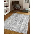 thumbnail image 1 of Glitzy Rugs UBSM00080C0004A95 5 ft. x 7 ft. 10 in. Machine Woven Crossweave Polyester Oriental Rectangle Area Rug, Brown, 1 of 1