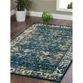 thumbnail image 1 of Glitzy Rugs UBSMX0015M0003A17 9 x 12 ft. Machine Woven Heatset Polypropylene Oriental Rectangle Area Rug, Blue, 1 of 1