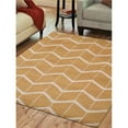 thumbnail image 1 of Glitzy Rugs UBSN01052K1201A15 8 x 10 ft. Hand Knotted Wool Geometric Rectangle Area Rug, Gold & Beige, 1 of 1