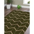 thumbnail image 1 of Glitzy Rugs UBSN01052K1301A32 10 x 14 ft. Hand Knotted Wool Geometric Rectangle Area Rug, Green & Beige, 1 of 1