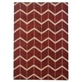 thumbnail image 1 of Glitzy Rugs UBSN01052K2601A9 5 x 8 ft. Hand Knotted Wool Geometric Rectangle Area Rug, Red & Beige, 1 of 1