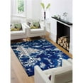 thumbnail image 1 of Glitzy Rugs UBSNS1241K0301A9 5 x 8 ft. Hand Knotted Silk Abstract Rectangle Area Rug, Blue & Beige, 1 of 1